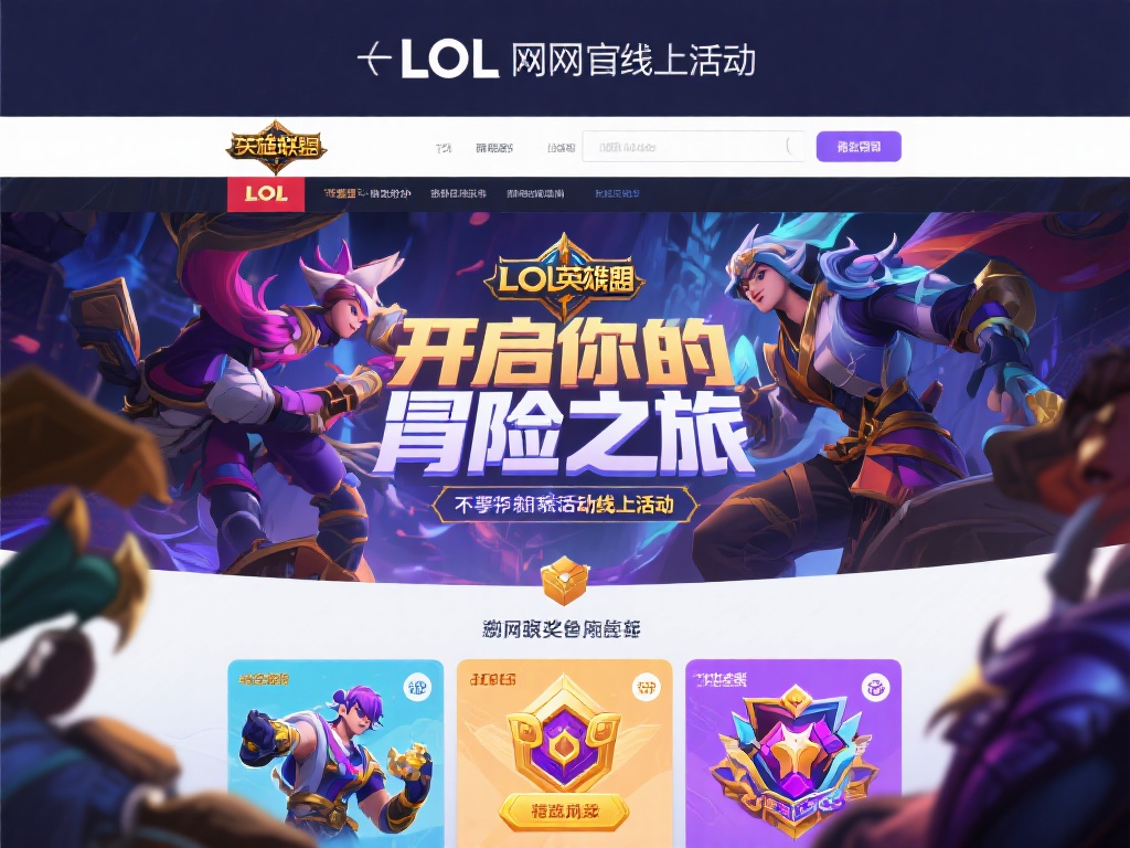 登录LOL官方网站，加入官方线上活动